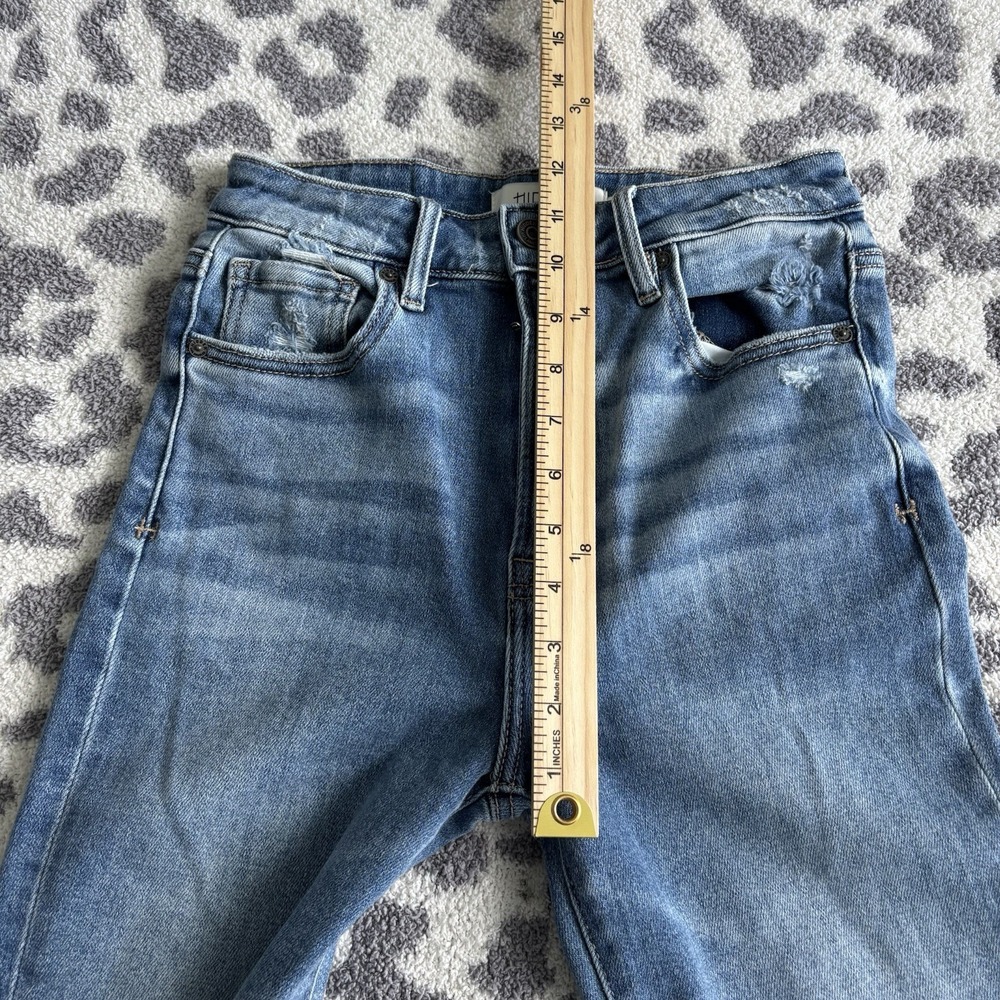 Hidden | High Rise Frayed Hem Cropped Jeans Size 25 - Picture 7 of 12
